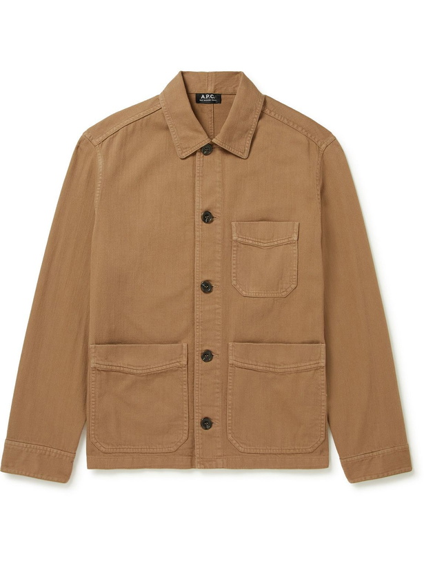 Photo: A.P.C. - Stefano Cotton-Twill Chore Jacket - Brown