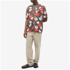 Soulland x Hello Kitty Orson Apple Vacation Shirt in Black Aop