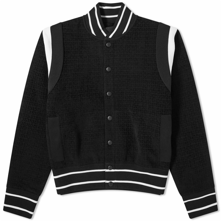 Photo: Givenchy Men's Knitted Bomber Jacket in Black