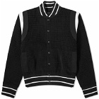 Givenchy Men's Knitted Bomber Jacket in Black