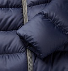 Herno - Quilted Shell Down Hooded Jacket - Blue