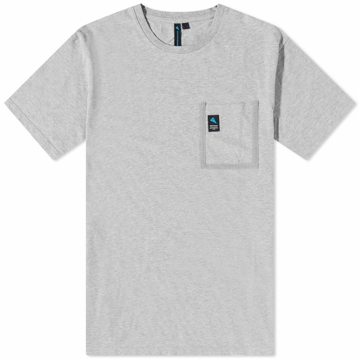 Photo: Klättermusen Men's Runa Pocket T-Shirt in Grey Melange