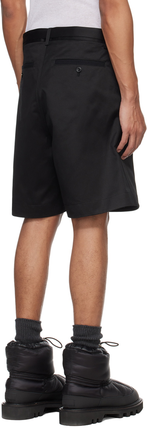 sacai Black Belted Shorts Sacai