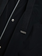 Herno Hooded Belted Shell Jacket Black
