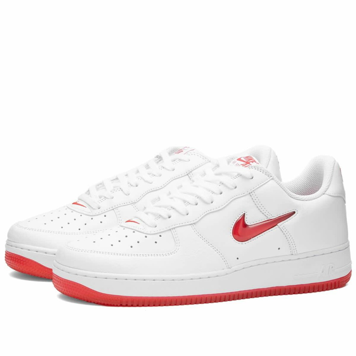 Photo: Nike Men's Air Force 1 Low Retro Sneakers in White/University Red
