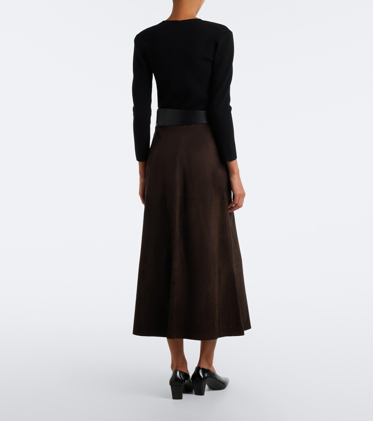 'S Max Mara Suede midi skirt