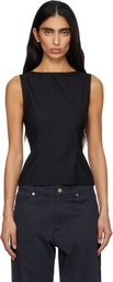 Paloma Wool Black Fase Tank Top