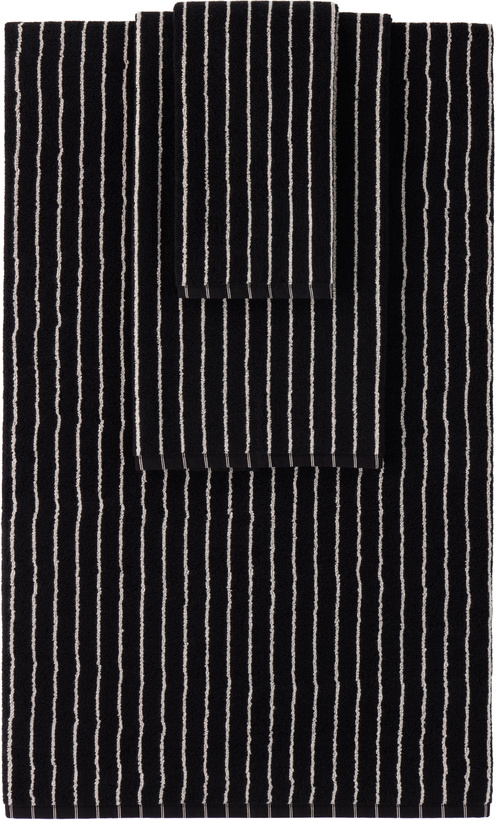 Photo: Tekla Black Terry Towel Set, 3 pcs