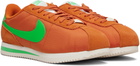 Nike Orange Cortez Textile Sneakers