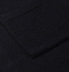 NN07 - Miyagi Camp-Collar Boiled-Wool Overshirt - Blue