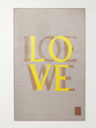 Loewe - Love Leather-Trimmed Logo-Jacquard Wool and Cashmere-Blend Blanket