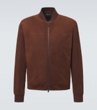 Zegna Suede bomber jacket