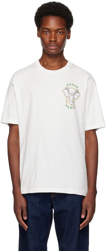 Photo: Kenzo Off-White Kenzo Paris Varsity Jungle Elephant T-Shirt
