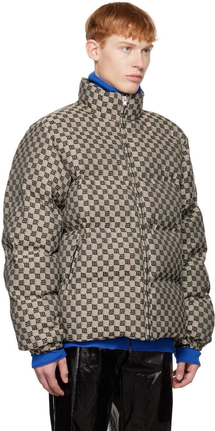 MISBHV Gray Monogram Insulated Jacket MISBHV