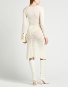 Andreādamo Womens Midi skirt Ivory