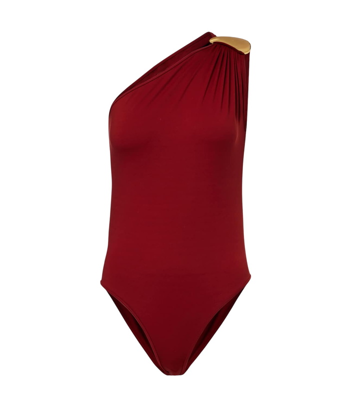 Photo: Bottega Veneta Gathered one-shoulder swimsuit