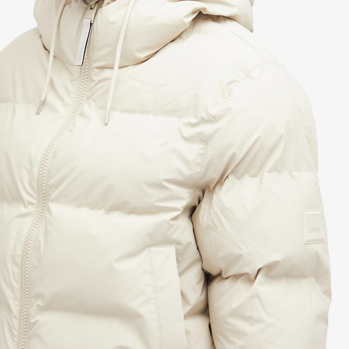 Rains Women's Alta Short Puffer Jacket in Dune