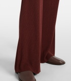 Aya Muse Silk-blend wide-leg pants