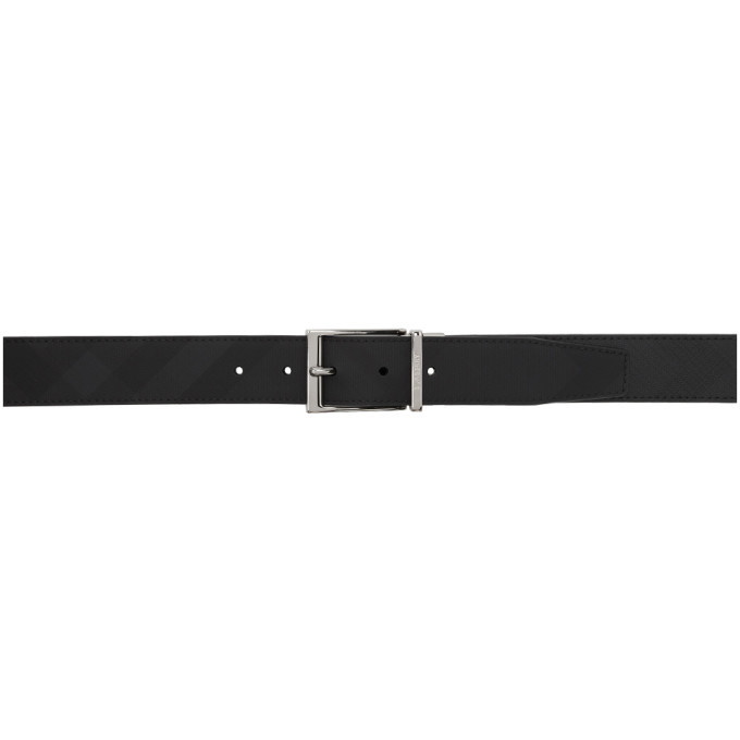 Photo: Burberry Reversible Black and Grey London Check Belt