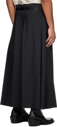 132 5. ISSEY MIYAKE Black Flat Square Trousers