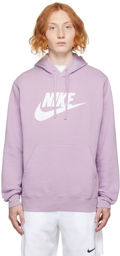 Photo: Nike Purple Fleece Sportswear Club Hoodie