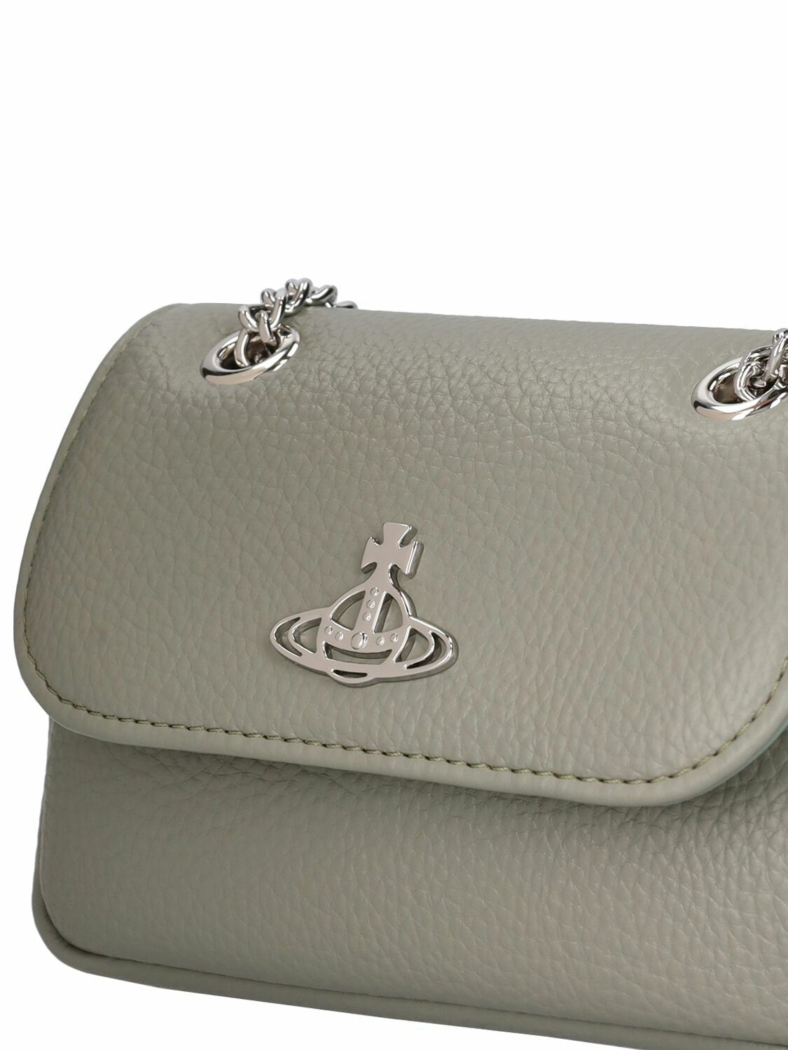 VIVIENNE WESTWOOD - Small Derby Re-vegan Shoulder Bag Vivienne