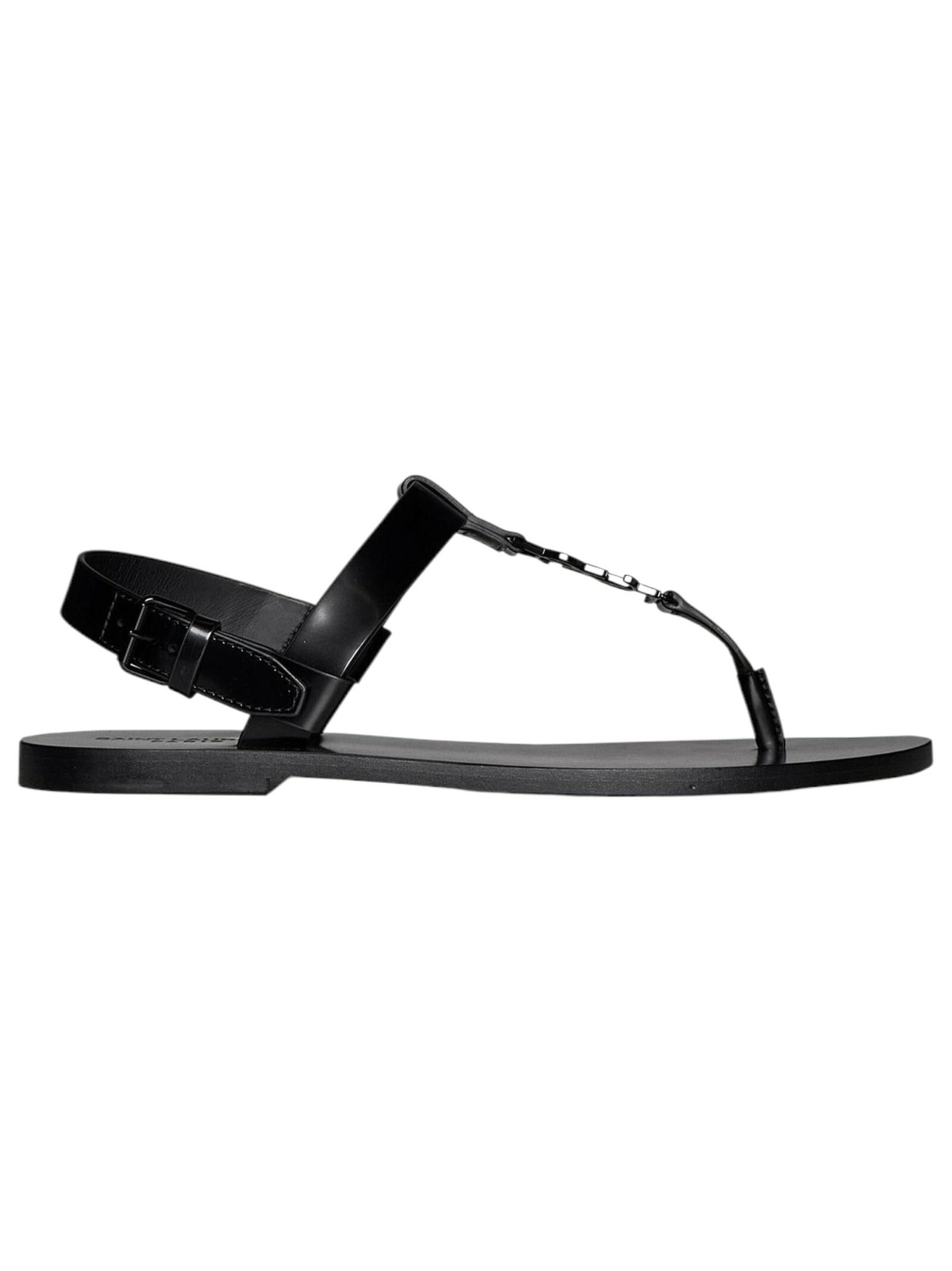 サンダル・ミュール Saint Laurent NU PIEDS SANDALS Saint Laurent Nu Pieds Woven Patent Flat Sandals | Neiman Marcus