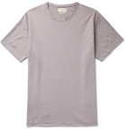 Oliver Spencer Loungewear - Danbury Striped Organic Cotton-Jersey T-Shirt - Purple