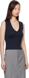 FLORE FLORE Navy Dewi Tank Top