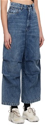 J6 Blue Drawstring Cuff Jeans
