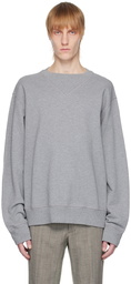 MM6 Maison Margiela Gray Oversized Sweatshirt