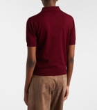 'S Max Mara Cotton, silk, and cashmere polo sweater