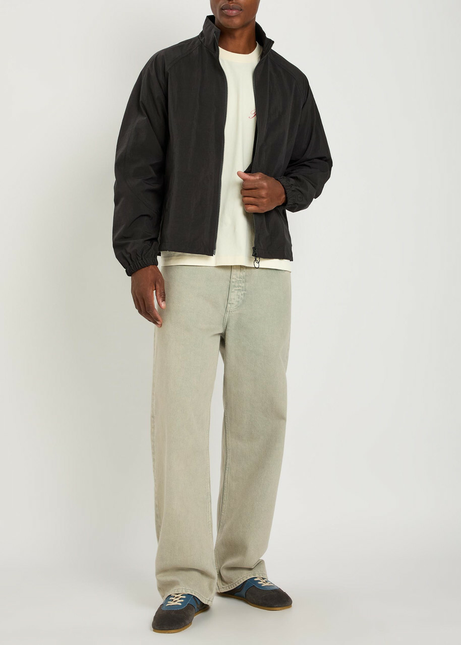 Picante Boxy Nylon Track Jacket Black