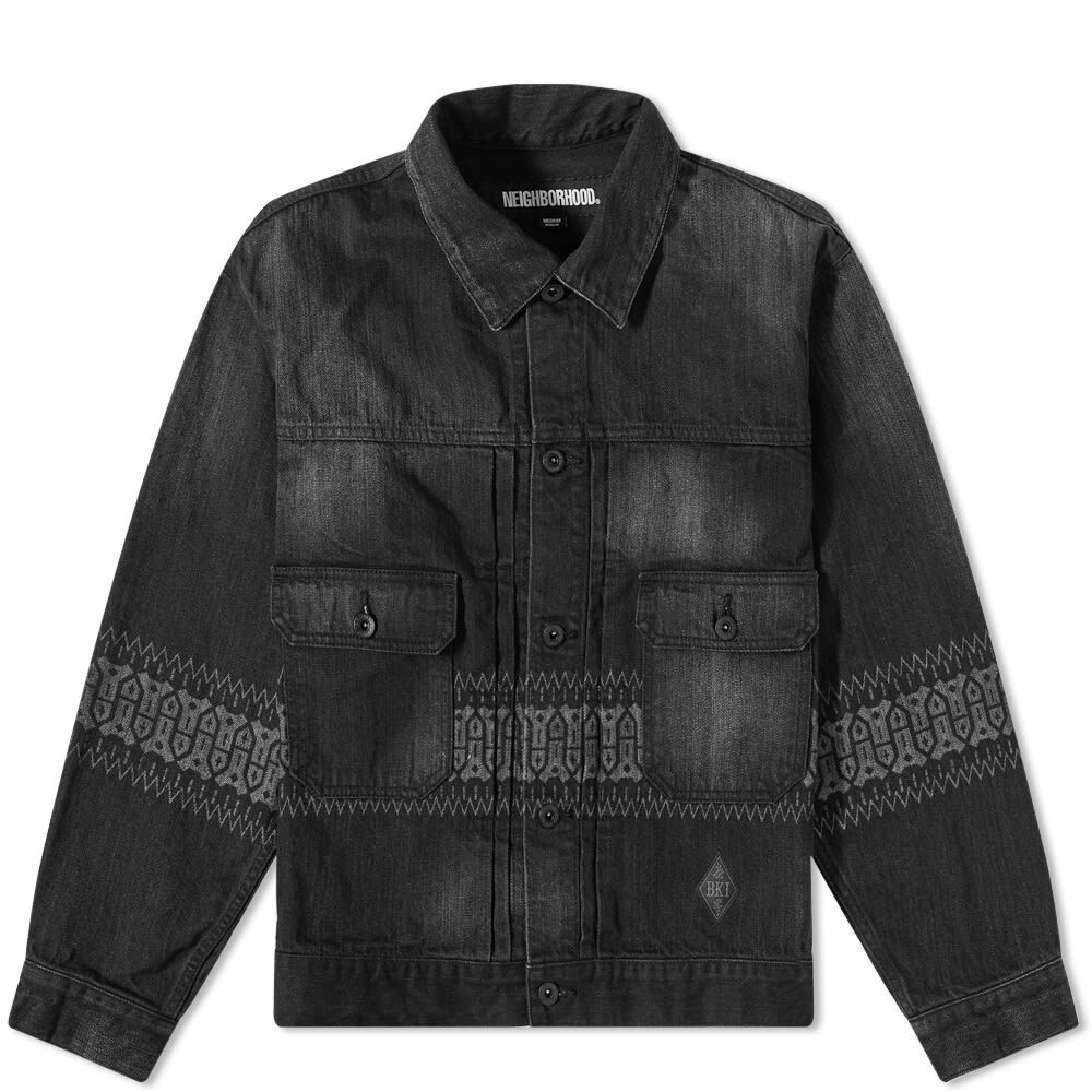 Neighborhood Men's Bi Type-2 Denim Jacket in Black