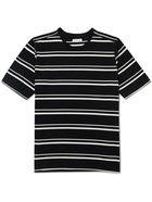 Pop Trading Company - Logo-Print Striped Cotton-Jersey T-Shirt - Unknown