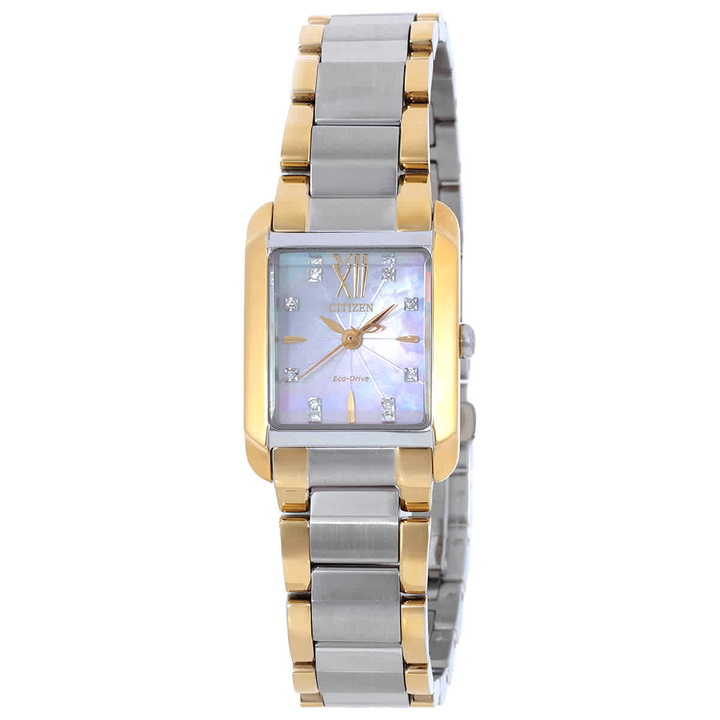 Photo: Citizen L Bianca White Mother of Pearl Dial Ladies Watch EW5554-58D