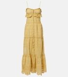 Marant Etoile Paule lace-trimmed cotton maxi dress
