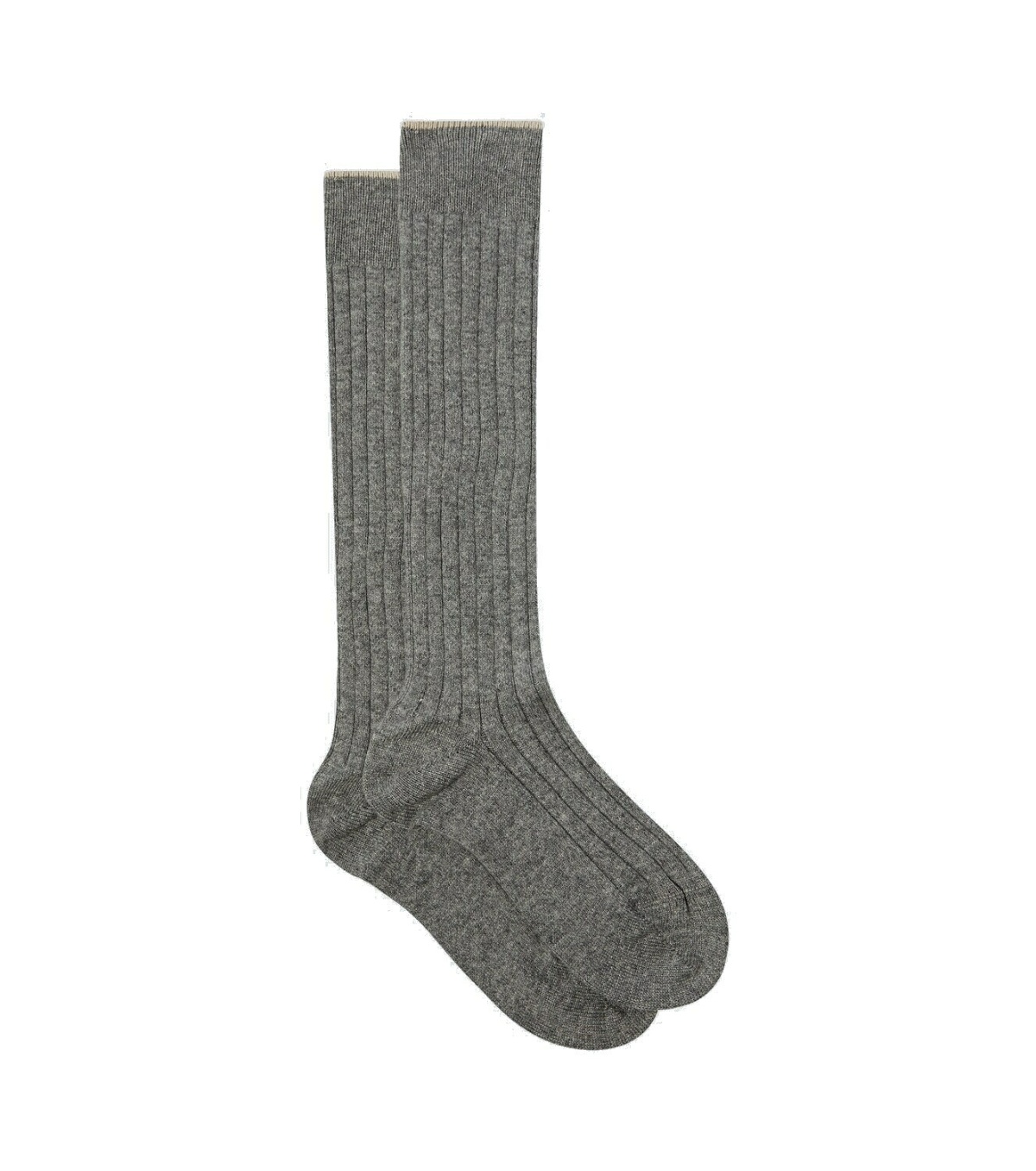 Photo: Brunello Cucinelli Ribbed-knit cashmere socks