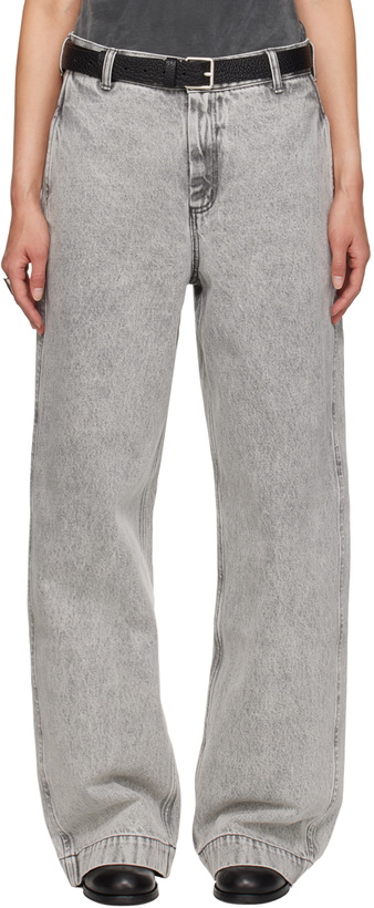 Photo: mfpen Gray Straight Cut Jeans