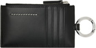 MM6 Maison Margiela Black Numeric Zip Wallet