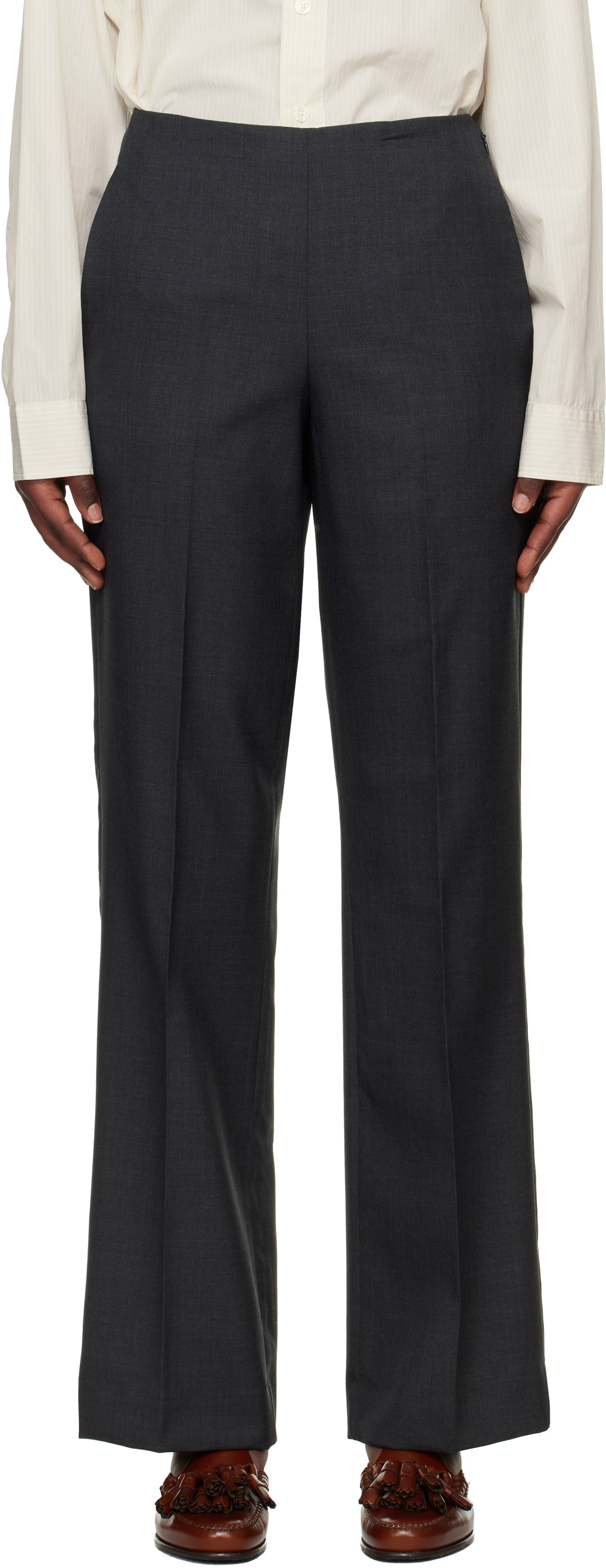 mfpen Gray Taper Trousers