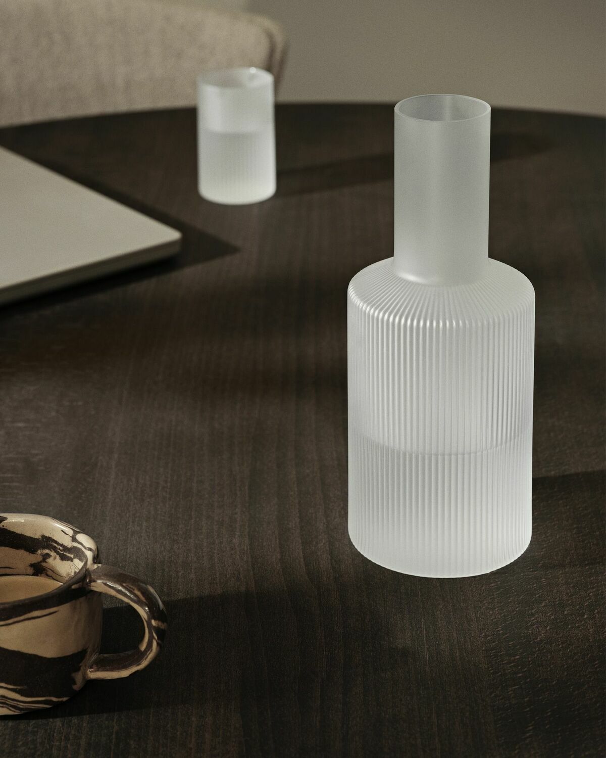 Ferm Living Ripple Carafe White Tableware