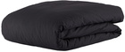 Tekla Black Percale Duvet Cover, US Queen