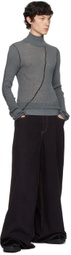 Isa Boulder SSENSE Exclusive Gray Bow Sweater