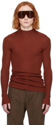 Rick Owens Brown Lupetto Sweater