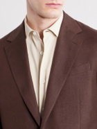 Ralph Lauren Purple label - Silk and Linen-Blend Suit Jacket - Brown