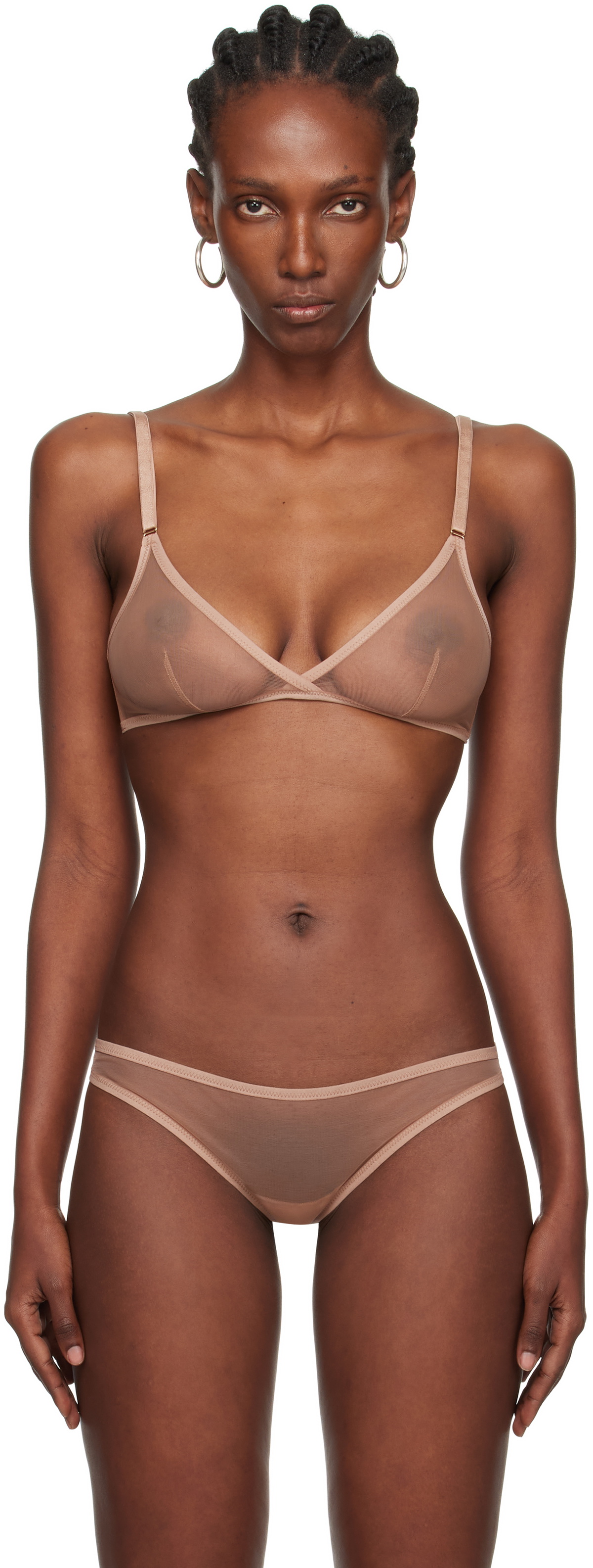 Yasmine Eslami Beige Jeanne Soft Bra