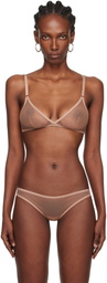 Yasmine Eslami Beige Jeanne Soft Bra