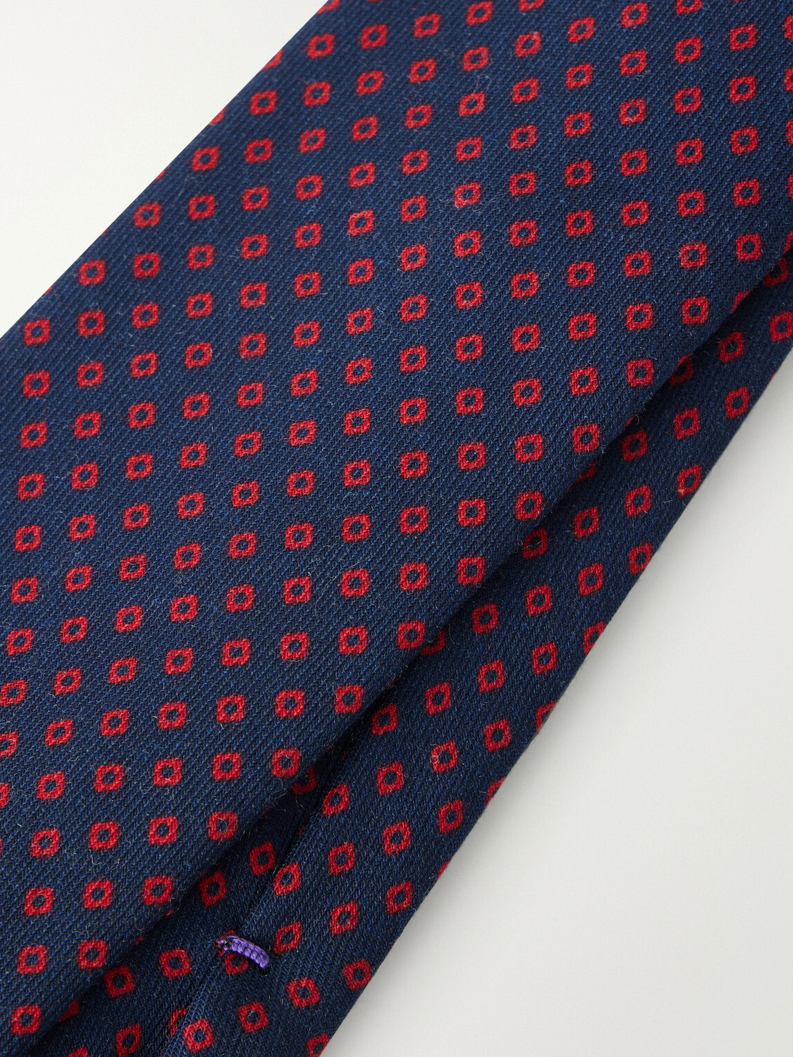 J. Mueser - 7cm Diamond-Jacquard Wool Tie - Blue