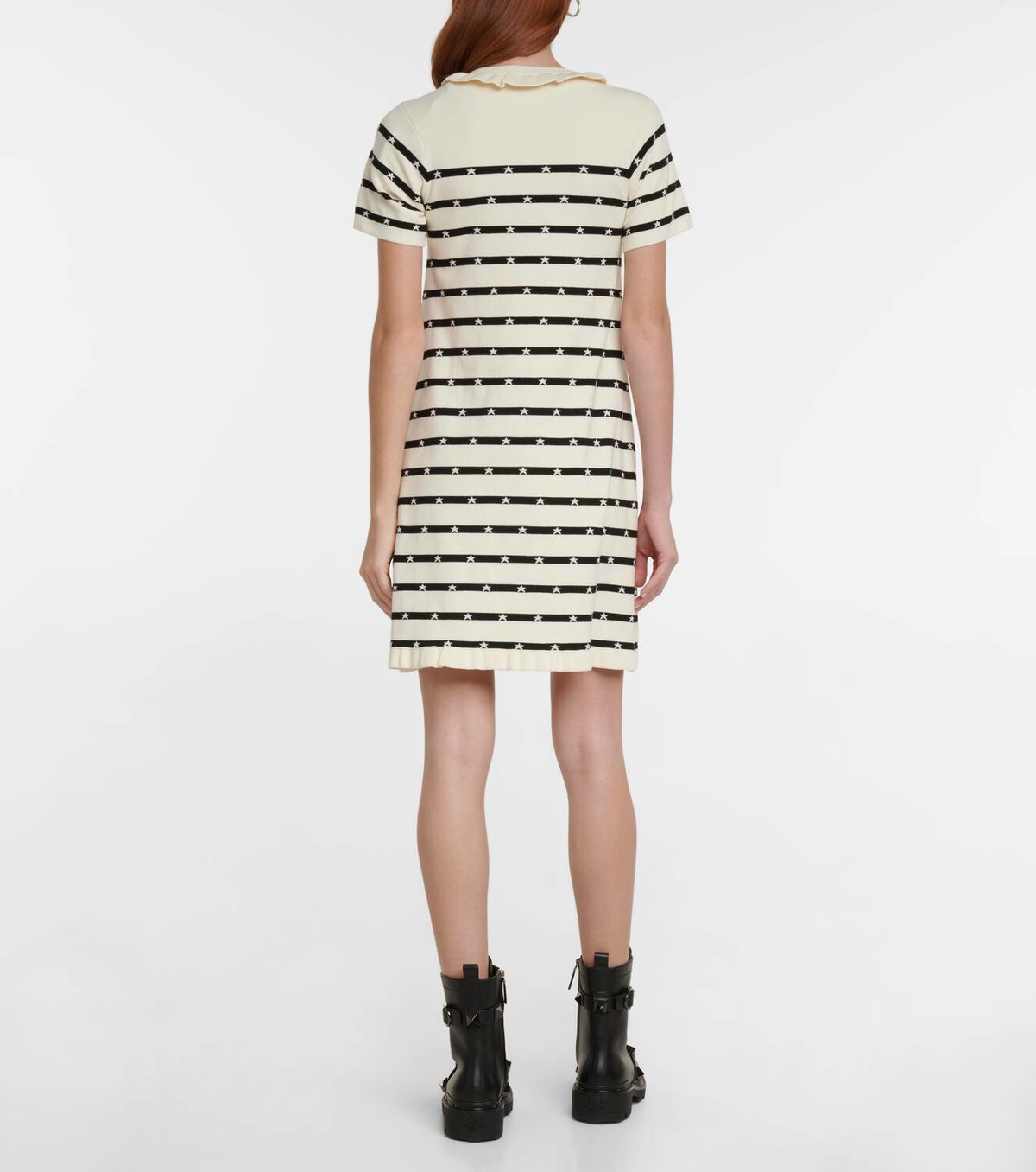 REDValentino Striped Intarsia minidress